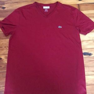 Mens Lacoste  short sleeve shirt in great condition